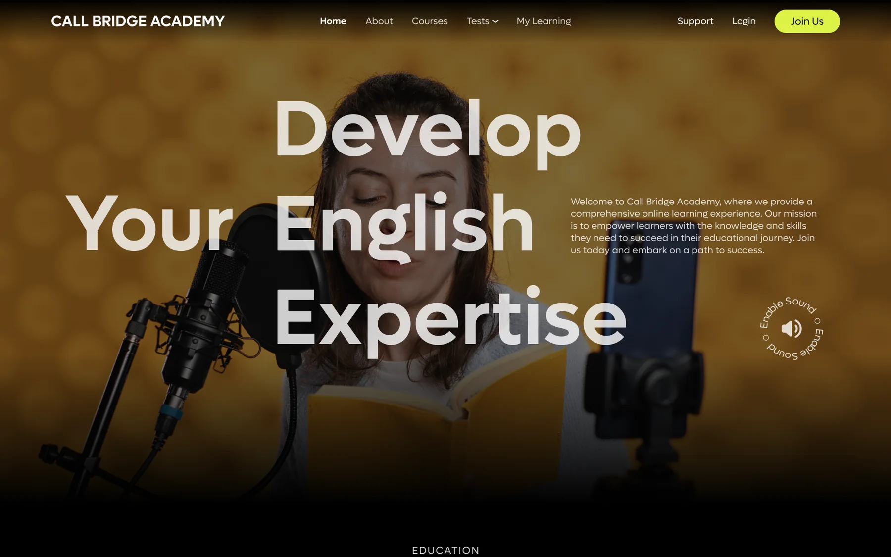 Call Bridge Academy, UI/UX